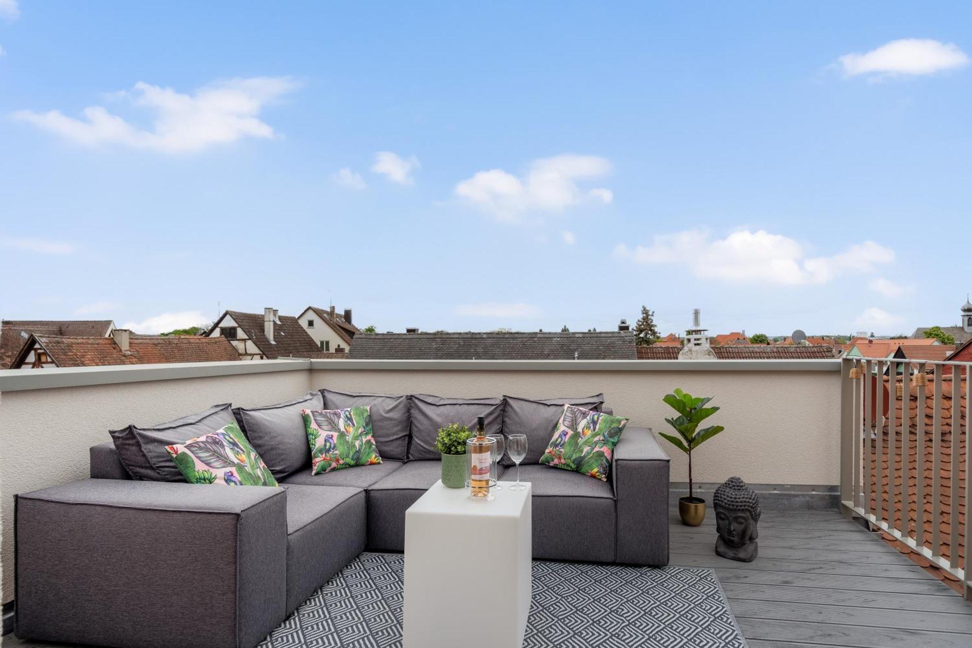 Namaste Homes - Ferienwohnung Mit Dachterrasse Bad Windsheim Exterior photo